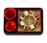 Sobaa Serving Tray - Non-Slip Sobaa Noodle Plates, With Drain Mat, Food Dishes For Sauces, Condiments, Dinner, Appetizer, Dessert | Perfect For Kitchen, Restaurant, Buffets, Tea Ceremonies