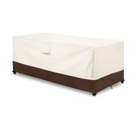 Sobana Patio Coffee Table Cover Waterproof, Outdoor Rectangular Side Table Covers, 42W x 26D x 16H Inches Outdoor Patio Furniture Covers, Beige