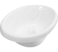 Sobble White - Original Cushioned Baby Bath Tub, Safe and Comfy, Flexible Baby Stopper Multi Position, for 0 to 18 Months, Insulation Keeps Water Warm, BPA Free, 4 Colors