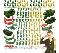 sobebear 193pcs Army Soldiers Toys and Military Playset, Army Men Action Figures Toy with Vehicles, Helicopter, Trucks and Accessories, Battle Set Gift for Boys and Girls Ages 3+
