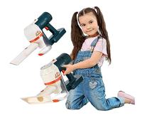 Sobebear 2-in-1 Vacuum Cleaner Toy Set - Cordless Hoover Toy, Realistic Kids Cleaning Playset with Dual Modes, Light and Sound Features - Pretend Housekeeping Toy for Boys and Girls Age 3+ Years