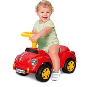 Sobebear 35CM Ride On Push Car for Kids, Footrest, Steering Wheel, Backrestm Toddler Push Car Walker, Indoor and Outdoor Ride On Toy for Boys and Girls Ages 1-3 Years (Red)