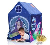 Sobebear Kids Cosmic Play Tent With Fairy Light Princess Castle Tent House Portable Dome Playhouse, Foldable Fun Playhouse, Indoor & Outdoor tent House for Children 3+ Years (Astronaut Space Themed)