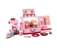 Sobebear Kids Ice-Cream Cashier Playset, Play Grocery Store with Checkout Scanner, Fruit Card Reader, Credit Card Machine, Food Shopping Play Set for Kids