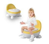 Sobebear Potty Training Seat for Baby, Toddler Toilet Seat, Infant Padded Potty, Kids Anti Slip Potty with Lid, Soft Cushion and Removable Bowl, Convenient for Boys and Girls Ages 1-6 Years (Yellow)