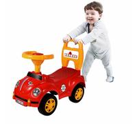 Sobebear Ride On Push Car for Kids, Footrest, Steering Wheel, Backrestm Toddler Push Car Walker, Indoor and Outdoor Ride On Toy for Boys and Girls Ages 18-36 Months (Red)