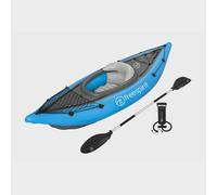Freespirit Sobek 1 Inflatable Kayak Set for 1 Person with 1 Paddle, Inflatable Seat, 2 Removable Fins, Pump and Carry Bag, Suitable for Lakes, Rivers, and Oceans, Water Sports, 9ft (275cm)