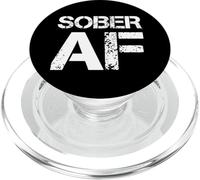 Sober AF Alcoholism Addiction Recovery Rehabilitation PopSockets PopGrip for MagSafe