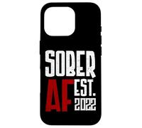 Sober AF Est. 2022 Celebrating Sobriety Milestone Case for iPhone 16 Pro
