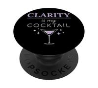 Sober But Fun Modern Sobriety Humor dry sober january Vibes PopSockets Adhesive PopGrip