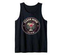 Sober But Fun Modern Sobriety Humor Dry Sober January Vibes Tank Top