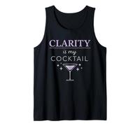 Sober But Fun Modern Sobriety Humor Dry Sober January Vibes Tank Top