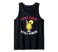 Sober But Fun Modern Sobriety Humor Dry Sober January Vibes Tank Top