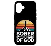 Sober By the Grace of God Christian Recovery Case for iPhone 16