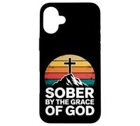 Sober By the Grace of God Christian Recovery Case for iPhone 16 Plus