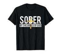 Sober by The Grace of God - Sober Sobriety Anniversary AA NA T-Shirt