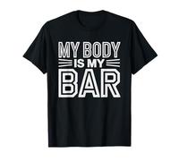 Sober Curious Body Bar No Alcohol Humor Needed Rules Free T-Shirt