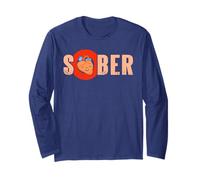 Sober Heart Happy Healthy Recovery Journey Positive Living Long Sleeve T-Shirt