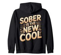 Sober Is The New Cool Sober Recovery Zip Hoodie