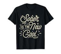 Sober Is The New Cool - Sobriety Anniversary Sober AA NA T-Shirt