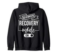 Sober Recovery Mode On Celebrate Sobriety 1 Year Anniversary Zip Hoodie