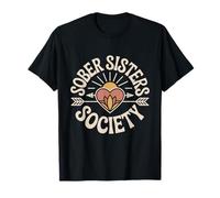 Sober Sisters Society Floral Design for Recovery Events T-Shirt