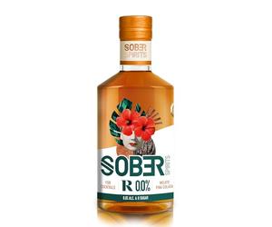 SOBER SPIRITS - Non-Alcoholic 0.0% Rum - The Worlds Only Alcohol Free Rum Made From Real Spirits - IWSC Award Gold Winner - No Added Sugar - No Artificial Flavours & Colourings - Vegan Friendly - 50cl