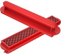 Sobeta Hot Dog Cutter - Multifunctional Sausage Cutter Ham Slicer - Lightweight Portable Hotdog BBQ Grilling Kitchen Tool for BBQ Outdoor Camping Grill Kitchen, Red