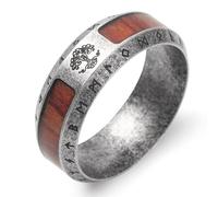 SOBHART Viking Rings for Men Stainless Steel Norse Spinner Rings for Men Women, Viking Runes Band Ring Jewelry Size 8-13, Stainless Steel, No Gemstone