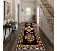 Sobhdga Runner Rug For Hallways Boho Vintage Geometric,60X210 Cm, Rug Runners Faux Wool Diamond Geometric Hallway Runner Carpet Runner For Kitchen Soft Bedroom Throw Rugs