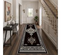 Sobhdga Runner Rug For Hallways Southwestern Aztec Diamond,120X300 Cm, Rug Runners Geometric Striped American Hallway Runner Carpet Runner For Kitchen Soft Bedroom Throw Rugs