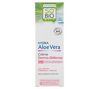 SO'BiO étic Cosmebio Hydra Aloe Vera 5-in-1 Dermo Hypoallergenic Sensitive and Reactive Skin Defence Cream, 50 ml