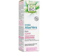 SO'BiO étic Cosmebio Hypoallergenic Sensitive and Reactive Skin Hydra Aloe Vera Repair Nourishing Care Cream, 50 ml