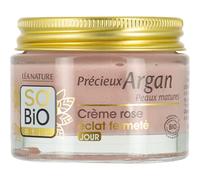 SO'BiO étic Précieux Argan Cosmos Organic Firming Radiance Rosy Day Cream, 50 ml