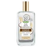 SO'BiO étic | Sublimated Coconut Oil | Nourishes - Sublime - Smooth | Body, Face & Hair | Natural Coconut Fragrance | 100% Natural Origin | Vegan | 100ml | Made in France