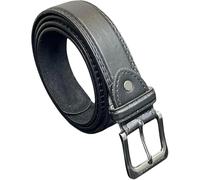 SoBo LEATHER Men's Leather Belts, Choice of Colour, Up To 60'' Waist, Smart Work Belt, Trouser Belts (Black, XXL)