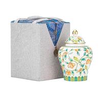 SOBOLON Sugar Container Ceramic Loose Tea Storage Container Jar Large Capacity Sealed Retro Set Single Kitchen Coffee Container