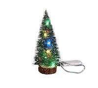 Sobotoo Mini Christmas Tree with Lights Christmas Desktop Decoration Battery Operated Xmas Tree for Home Office Decorations (20CM)