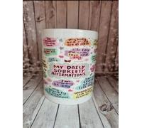 Sobriety Affirmations Cup, We Do Recover Mug, Daily Affirmations Mug, Mental Health Gifts, Affirmations Mug Empowering Sobriety Mug.