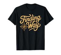 Sobriety Anniversary Compass Finding Way Recovery Journey T-Shirt