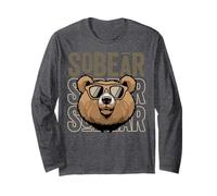 Sobriety Anniversary Sober AA NA Recovery Sobear Bear Gift Long Sleeve T-Shirt