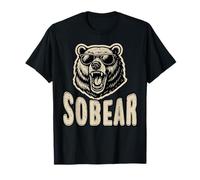 Sobriety Anniversary Sober AA NA Recovery Sobear Bear Gift T-Shirt