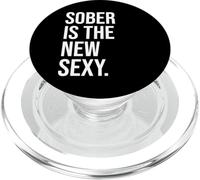 Sobriety Anniversary Sober is the New Sexy & Sober Recovery PopSockets PopGrip for MagSafe