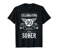 Sobriety Gift Recovery Anniversary 90 Days Sober T-shirt T-Shirt