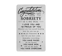 Sobriety Gifts for Men Women - Your Sobriety Is A Big Deal Wallet Card - NA AA Sober Recovery Gifts, Addiction Recovery Ideas
