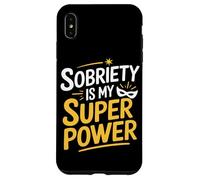 Sobriety Is My Superpower Sober Pride Recovery Sobriety Life Case for iPhone XS Max