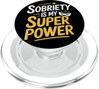 Sobriety Is My Superpower Sober Pride Recovery Sobriety Life PopSockets PopGrip for MagSafe
