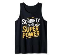 Sobriety is My Superpower Sober Pride Recovery Sobriety Life Tank Top