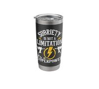 Sobriety is Not A Limitation - Anniversary Sober AA NA Stainless Steel Insulated Tumbler