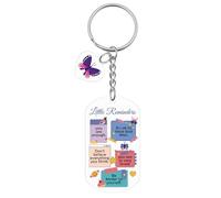 Sobriety Keychain Encouragement Gifts for Women Little Reminders Acrylic Keychain Sobriety Gifts for Women Men Mental Health Gift for Friends Positive Gift Inspirational Motivational Key Chain